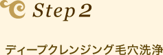 Step2　ディープクレンジング毛穴洗浄